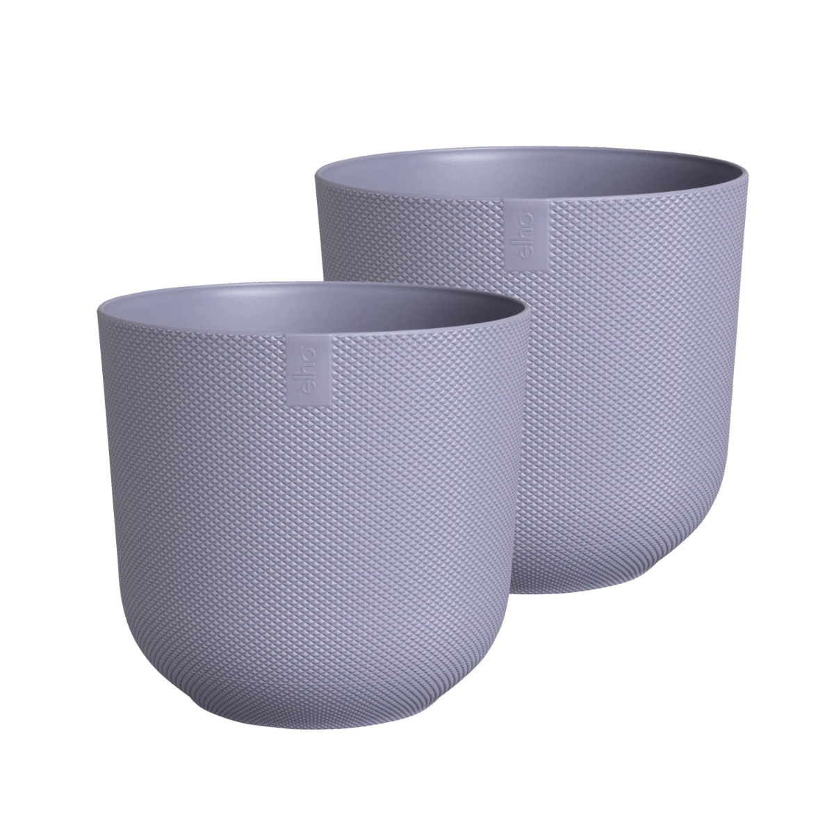 Elho Jazz Round Recycled Plastic Plant Pot - Lavender - 19cm