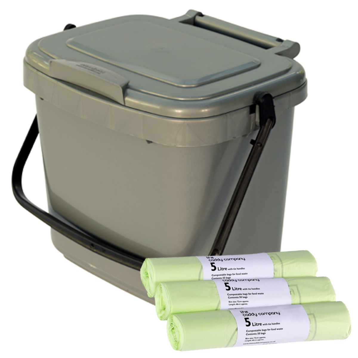 3 rolls 90 x 6L Biobag Compostable Bags for Kitchen Food Waste Caddies 