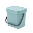 Brabantia Sort & Go Small Kitchen Food Waste Bin – Mint/Blue - 3L