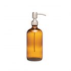 500ml amber glass refillable cleaning bottle with a pump action top