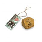 Ball-shaped eco-friendly dog toy made from natural jute fibre and soft suede.