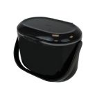 Black & Grey Addis 2.5L Kitchen Food Waste Bin - To one side