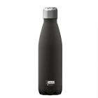 Stainless steel water bottle in black