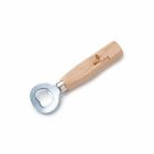 eco friendly beechwood and metal bottle opener