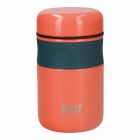 Orange insulated food container