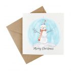 snowman xmas card