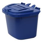 Blue Vented Compost Caddy - 5 Litre - Food Bin - side
