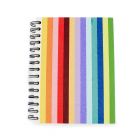 Eco friendly notebook with rainbow stripes