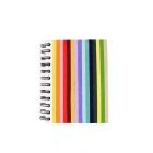 Eco friendly small notebook with rainbow stripes