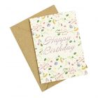 Happy Birthday Floral - Wildflower Plantable Card