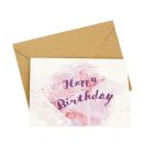 Happy Birthday (Watercolour Design) - Wildflower Plantable Card
