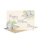 'Happy Mother's Day' Purple Flowers Design - Wildflower Plantable Card