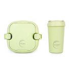 Huski Home 400ml Travel Cup & Multi-Component Lunch Box - Pistachio Green