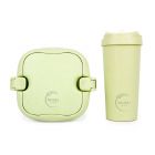 Huski Home 500ml Travel Cup & Multi-Component Lunch Box - Pistachio Green