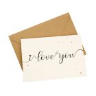 'I Love You' - Wildflower Plantable Card
