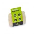 small loofah for use as a soap rest or sponge to clean face and body