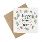 plantable wildflower seeded greetings card for celebrating the new year
