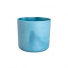 blue recycled plastic plant pot made from ocean waste
