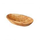 Oval shaped soap dish made from beautifully natural olive wood