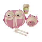  Eco Bamboo 5PC Kids Set - Owl