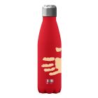 Stainless steel water bottle with colour changing print