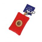Two Dogs & Co Cork Dog Poo Bag Pouch - Red