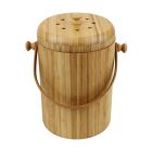 Wooden Bamboo Compost Caddy / Food Waste Bin 4L - Main