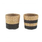Sass & Belle Woven Seagrass Planters - Set of 2