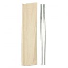 Set of 2 stainless steel straws, in a recyclable paper bag