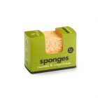 2 pack of biodegradable, reusable and compostable wavy sponges