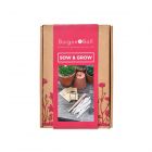 a Burgon & Ball gardening gift set containing a dibblet, seed label sticks & seed storage envelopes