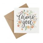 plantable seeded thank you card made from wildflower paper
