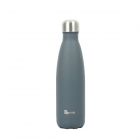 Stainless steel water bottle in dark grey