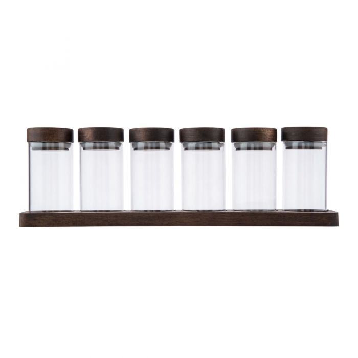 Captivate Artisan Street Spice Jars Display Board Set