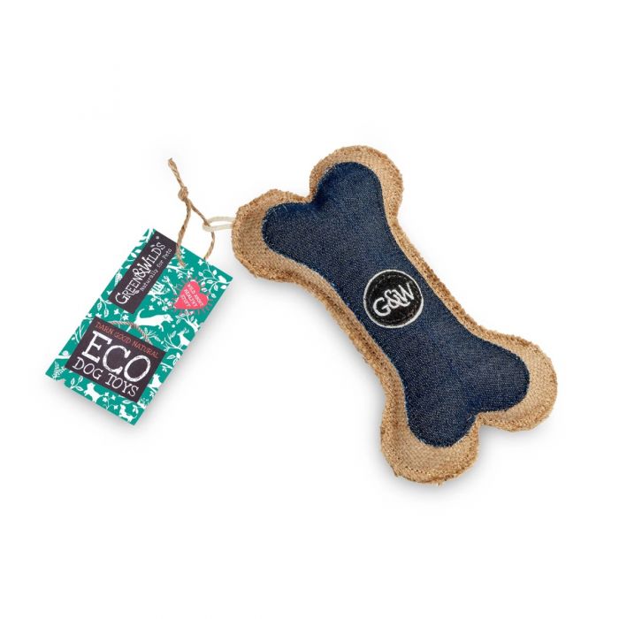 Green Wilds Eco Dog Toy Boney Den M