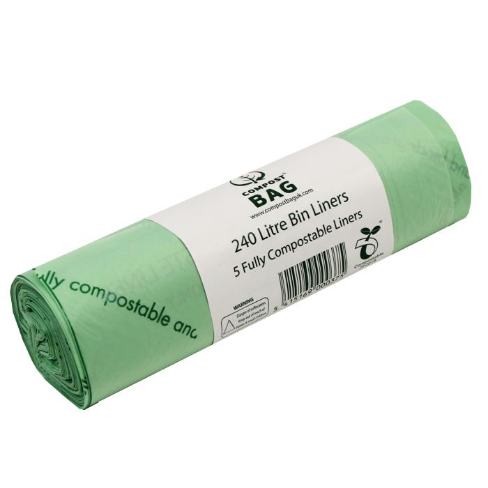Buy 240L Large Wheelie Bin Compostable Bin Bag Liners from All