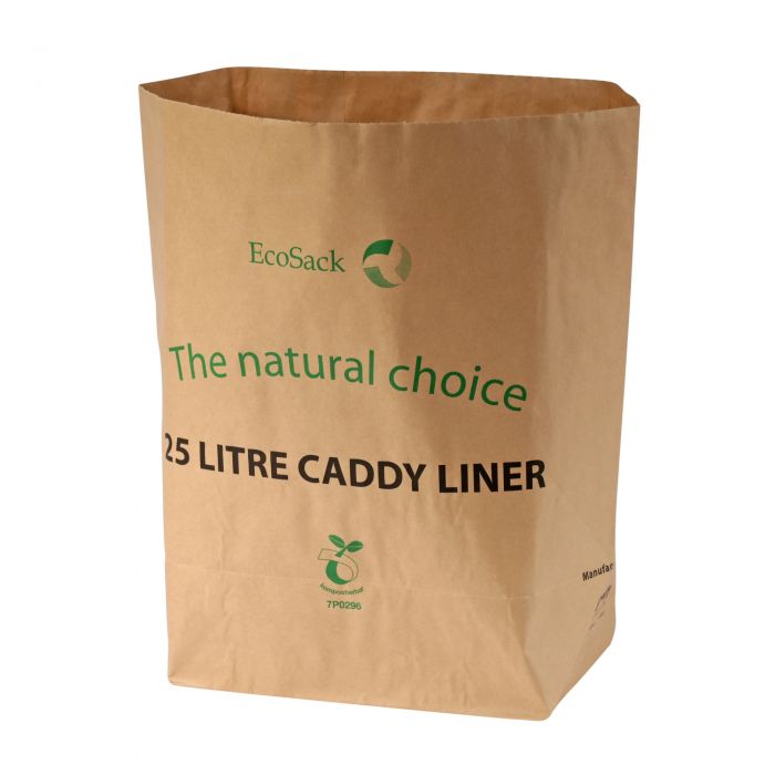 35 litre Biobag cornstarch Kerbside Caddy Liners with caddy Fresh 25 liners 1 Roll