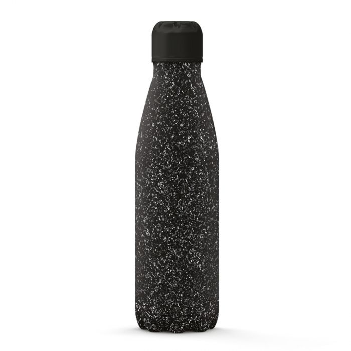 iDrink Insulated Stainless Steel Bottle Glitter Black 500ml