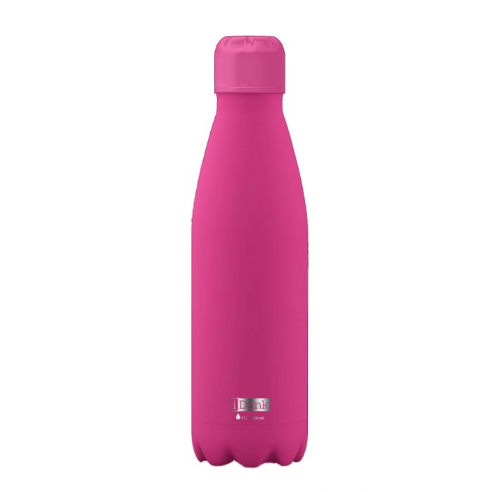 iDrink Insulated Stainless Steel Bottle 350ml – Pink Glow in the Dark