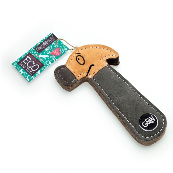 Green Wilds Eco Dog Toy Hugo the Hammer