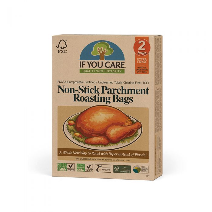Extra Large If You Care Non Stick Parchment Roasting Bags All Green