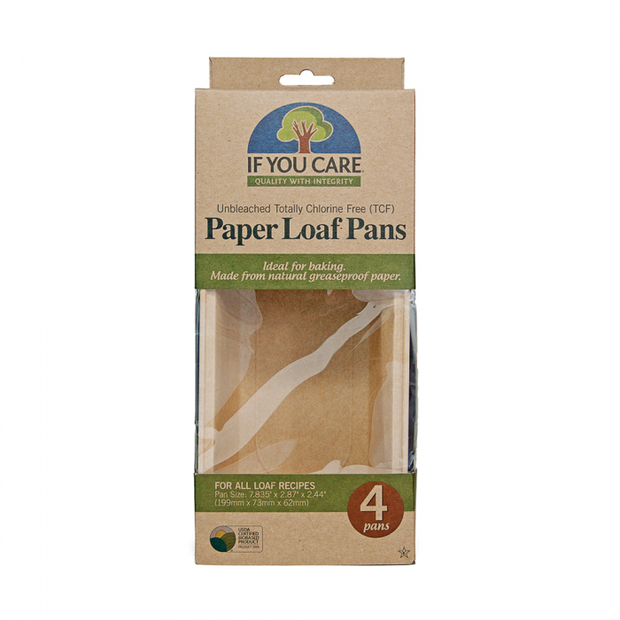 If You Care Unbleached TCF Paper Loaf Baking Pans 4 Pack All