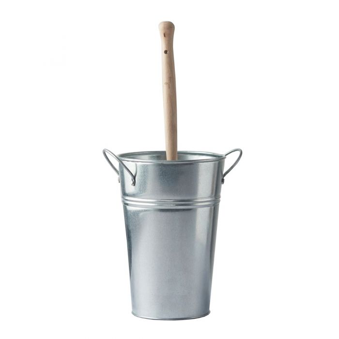 Silver toilet brush holder outlet