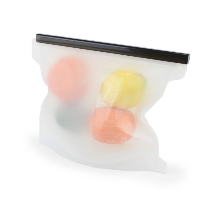 Midz Reusable Silicone Ziplock Bag All Green