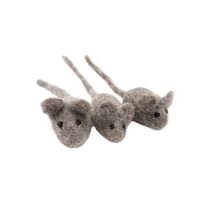 Eco friendly sheep's wool cat shaped in 3 blind mice