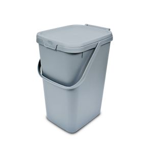a large grey 18L recycled plastic bin with handle