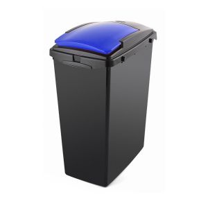 Large 40L bin with blue lid for recycling