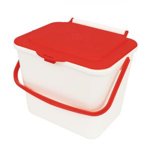 Kitchen Caddy - 5L Size - Cream & Red