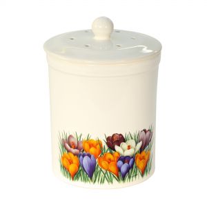 Ashmore Ceramic Compost Caddy - Crocus