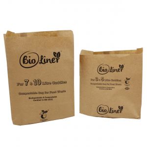 Sample Compostable Paper Bags Pack - Bioliner 3&5L, 7&10L